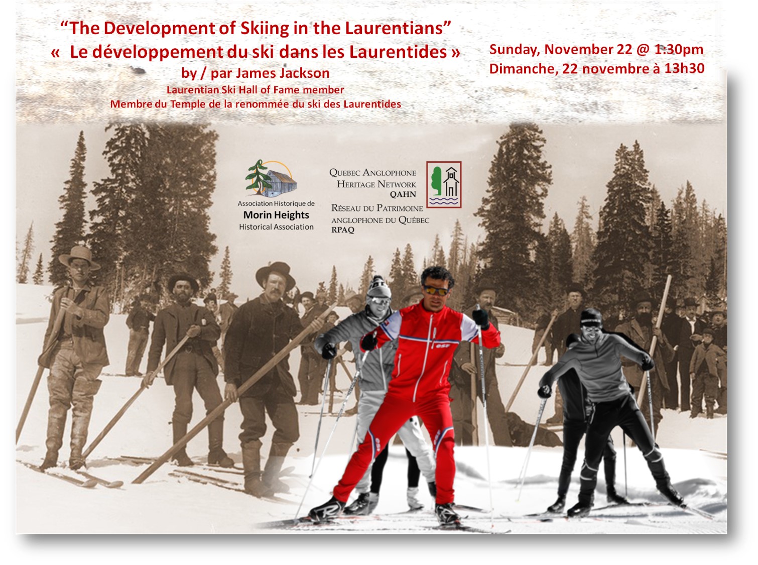 Skiing in Laurentians